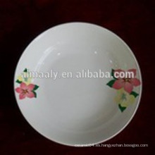 plato de sopa de porcelana blanca llana llanura blanca